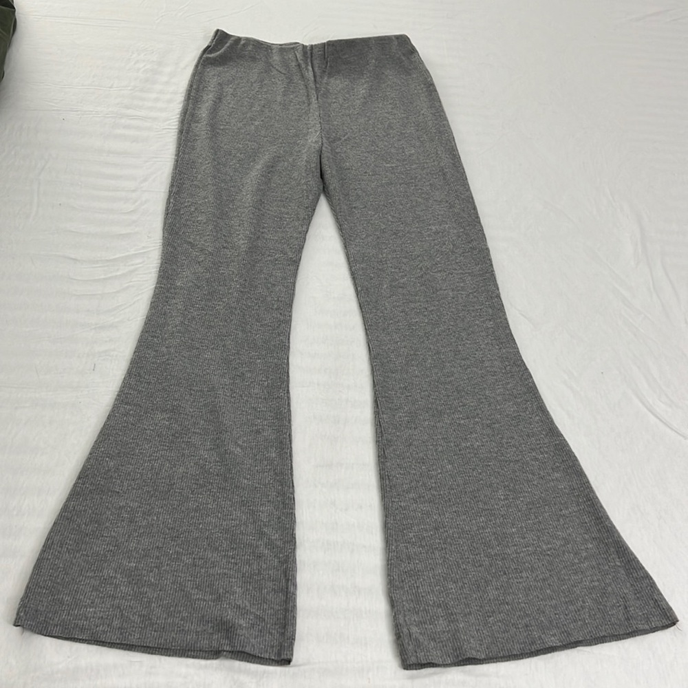 And now this gray flared soft pants